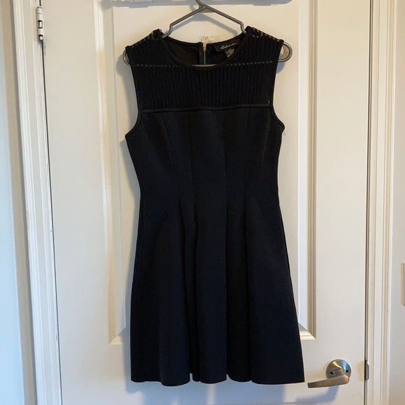 SPRING SALE Fit & Flare LBD with Mesh Neckline - Picture 1 of 1